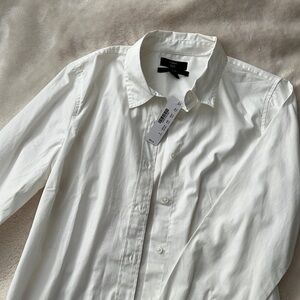 J Crew slim white button down Size 6